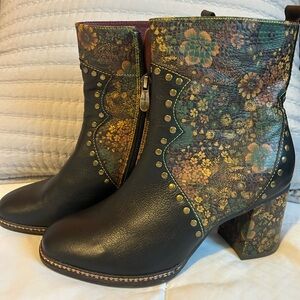 L’Artist Spring Step Floral Embellished Ankle Boots
